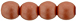 Round Beads 4mm (loose) : Powdery - Copper