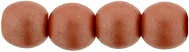 Round Beads 4mm (loose) : Powdery - Copper