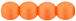 Round Beads 4mm (loose) : Powdery - Orange