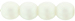 Round Beads 4mm (loose) : Powdery - Ivory