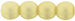 Round Beads 4mm (loose) : Powdery - Light Gold