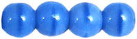 Round Beads 4mm (loose) :  Milky Blue Coral