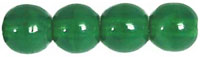 Round Beads 4mm (loose) : Milky Dk Peridot