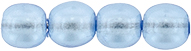 Round Beads 4mm (loose) : Transparent Pearl - Light Sky
