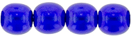 Round Beads 4mm (loose) : Transparent Pearl - Navy