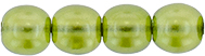 Round Beads 4mm (loose) : Transparent Pearl - Wild Olive