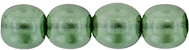 Round Beads 4mm (loose) : Transparent Pearl - Mint Leaf