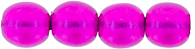 Round Beads 4mm (loose) : Transparent Pearl - Magenta