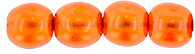 Round Beads 4mm (loose) : Transparent Pearl - Cantaloupe