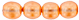 Round Beads 4mm (loose) : Transparent Pearl - Pumpkin Spice