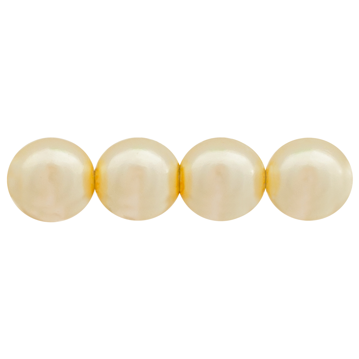 Round Beads 4mm (loose) : Pearl Coat - Cream