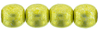 Round Beads 4mm (loose) : ColorTrends: Saturated Metallic Primrose Yellow