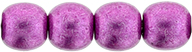 Round Beads 4mm (loose) : ColorTrends: Saturated Metallic Pink Yarrow