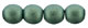 Round Beads 4mm (loose) : Metallic Suede - Lt Green