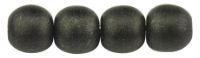 Round Beads 4mm (loose) : Metallic Suede - Dk Forest