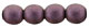 Round Beads 4mm (loose) : Metallic Suede - Pink