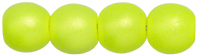 Round Beads 4mm (loose) : Neon Yellow