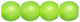 Round Beads 4mm (loose) : Neon Lime