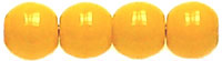 Round Beads 4mm (loose) : Opaque Yellow