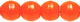 Round Beads 4mm (loose) : Opaque Bright Orange
