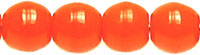 Round Beads 4mm (loose) : Opaque Bright Orange