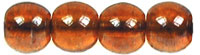 Round Beads 4mm (loose) : Blue Luster - Orange