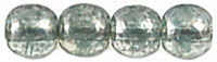Round Beads 5mm (loose) : Luster - Transparent Lt Green