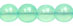 Round Beads 6mm (loose) : Coated - Prairie Green