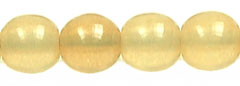 Round Beads 6mm (loose) : Coated - Milky Topaz