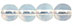 Round Beads 6mm (loose) : Milky White