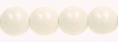 Round Beads 6mm (loose) : White