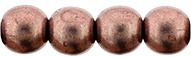 Round Beads 6mm (loose) : ColorTrends: Saturated Metallic Autumn Maple