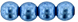 Round Beads 6mm (loose) : ColorTrends: Saturated Metallic Little Boy Blue