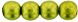 Round Beads 6mm (loose) : ColorTrends: Saturated Metallic Lime Punch