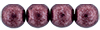Round Beads 6mm (loose) : ColorTrends: Saturated Metallic Red Pear