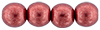 Round Beads 6mm (loose) : ColorTrends: Saturated Metallic Valiant Poppy