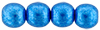 Round Beads 6mm (loose) : ColorTrends: Saturated Metallic Nebulas Blue