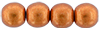 Round Beads 6mm (loose) : ColorTrends: Saturated Metallic Russet Orange