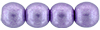 Round Beads 6mm (loose) : ColorTrends: Saturated Metallic Crocus Petal