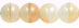 Round Beads 6mm (loose) : White/Beige