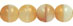 Round Beads 6mm (loose) : Caramel Biege