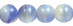 Round Beads 6mm (loose) : White / Blue