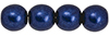 Round Beads 6mm (loose) : ColorTrends: Saturated Metallic Evening Blue
