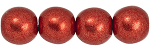 Round Beads 6mm (loose) : ColorTrends: Saturated Metallic Cranberry