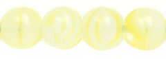 Round Beads 6mm (loose) : Milky Yellow