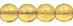 Round Beads 6mm (loose) : Med Topaz