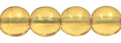 Round Beads 6mm (loose) : Med Topaz