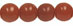 Round Beads 6mm (loose) : Milky Caramel