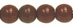 Round Beads 6mm (loose) : Opaque Dk Brown