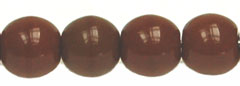 Round Beads 6mm (loose) : Opaque Dk Brown